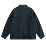 Hong Kong Style Vintage Washed Denim Jacket