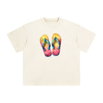 Summer Vacation Slippers Graphic Tee-INNBLAC Fashion Apparel