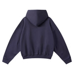 Vintage Fleece‑Lined Oversized Curved Sleeve Hoodie