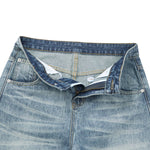 Vintage Whiskered Gradient Washed High Waist Barrel Wide Leg Denim Jeans