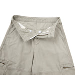 Washed Wrinkled Barrel with Zipper Pockets Cargo Pants