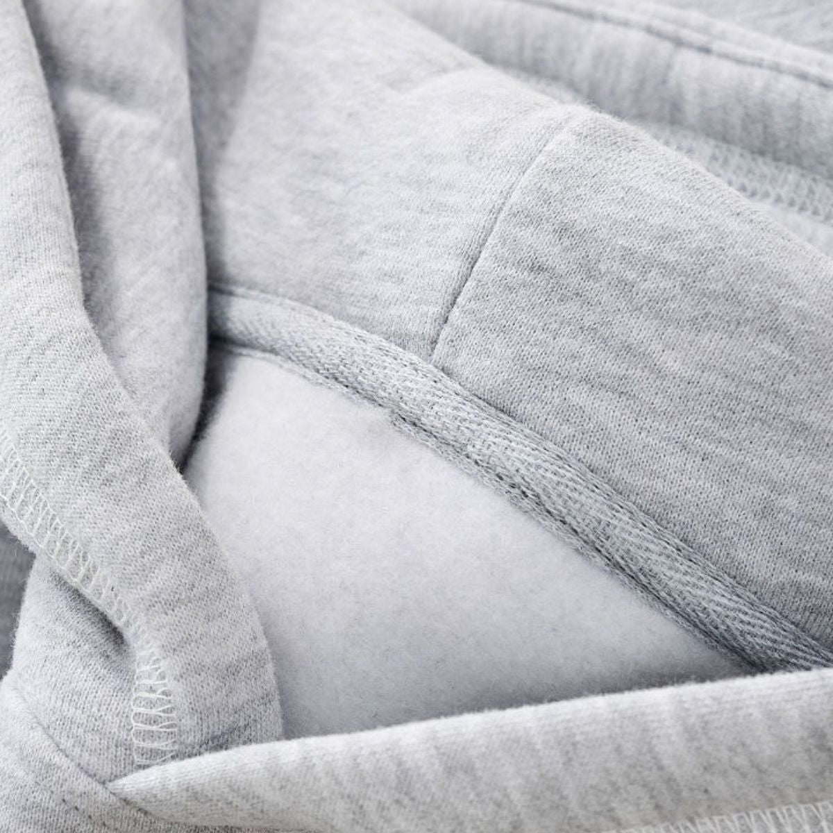 Boxy Flatlock Stitch Fleece Lined Hoodie