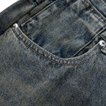 Vintage Washed Relaxed Straight Leg Jeans
