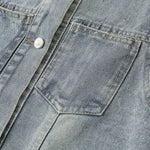 Shorts vaqueros con mariposas bordadas y adornados con perlas