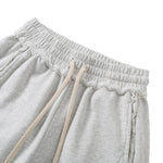 Relaxed Raw Hem Puddle Pants
