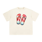 Summer Vacation Slippers Graphic Tee-INNBLAC Fashion Apparel