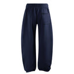 Elastic Drawstring Waist Fleece Jogger Pants
