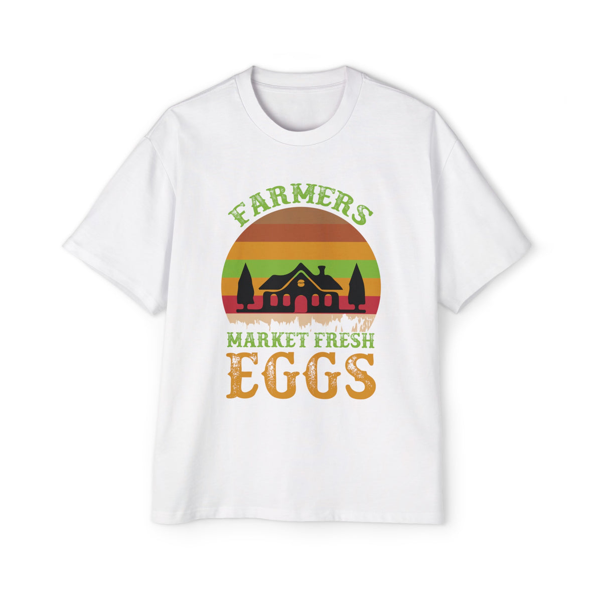 Farmers Market Fresh Eggs Graphic Tee-INNBLAC Fashion Apparel