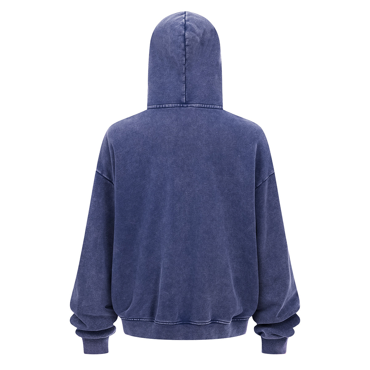 Double Yarn Vintage Washed Zippered Comfort Hoodie