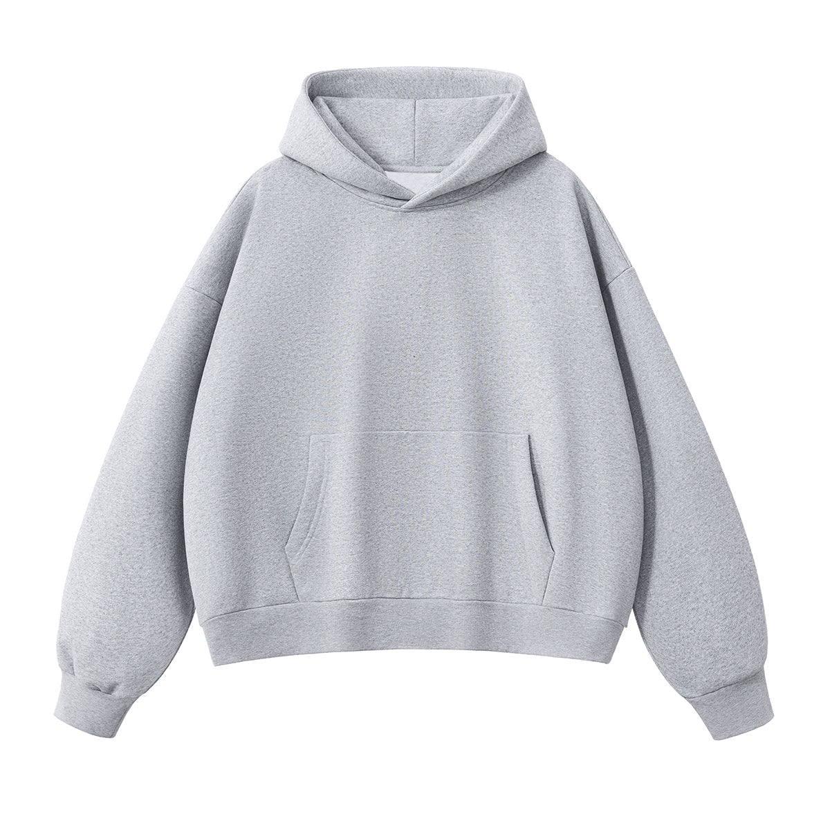Solid Color Baggy Fleece Hoodie