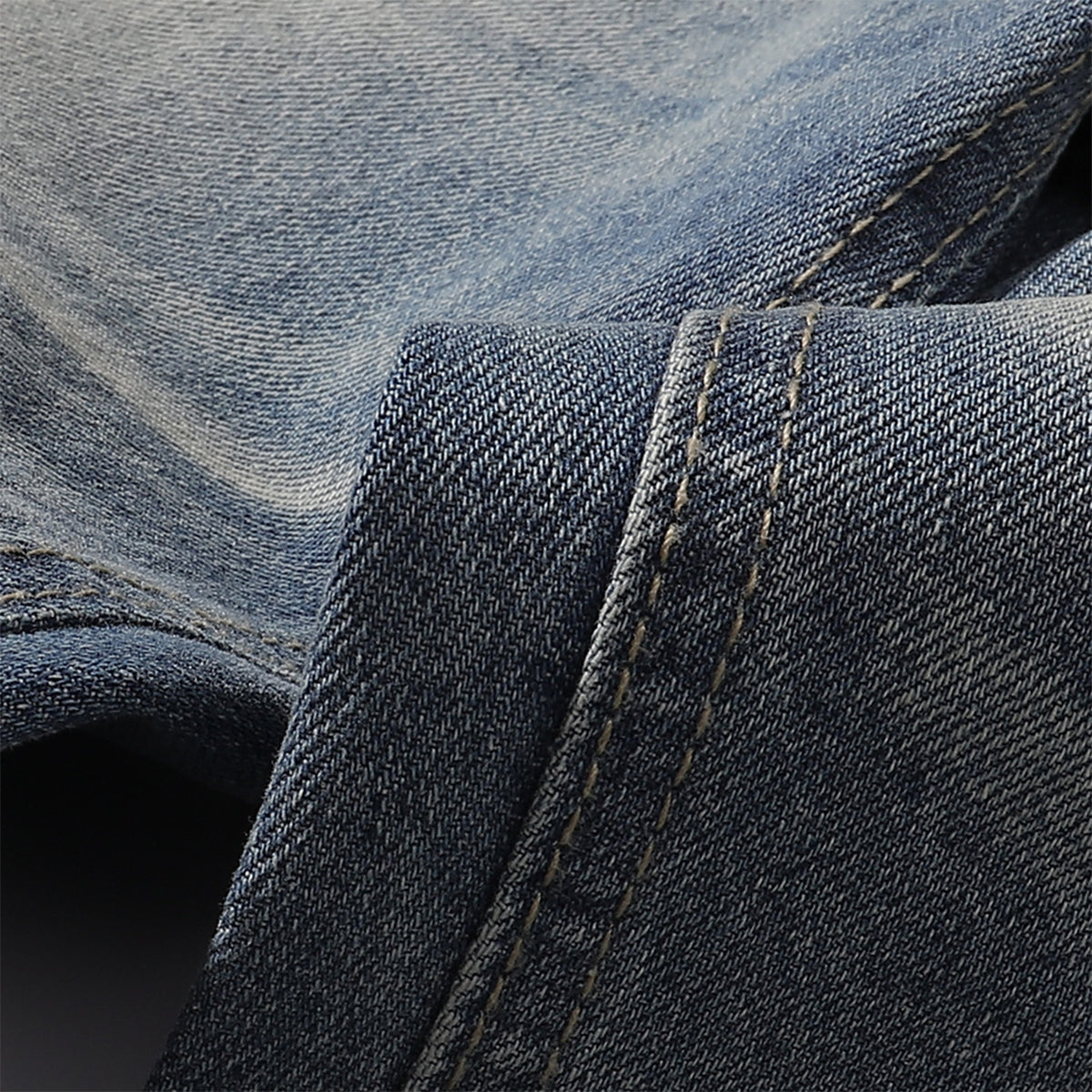 Faded Wash Vintage Relaxed Wide Leg Denim Jeans