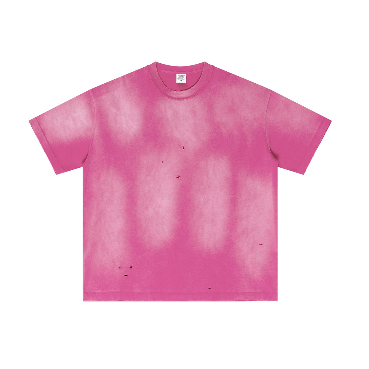 Acid Washed Distressed Reverse Tee 8oz