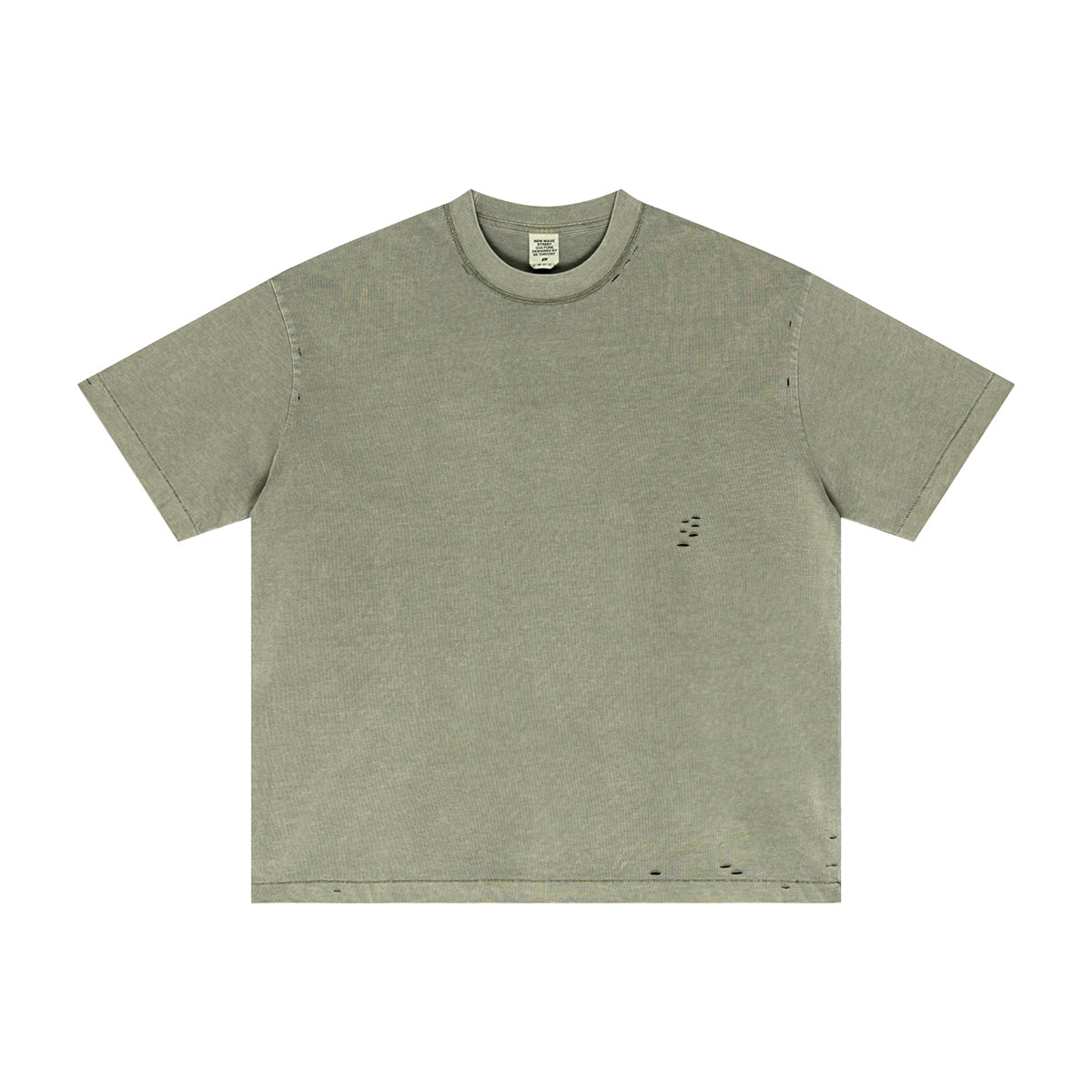 Vintage Wash Reverse Destructive T Shirt 8.25oz-INNBLAC Fashion Apparel