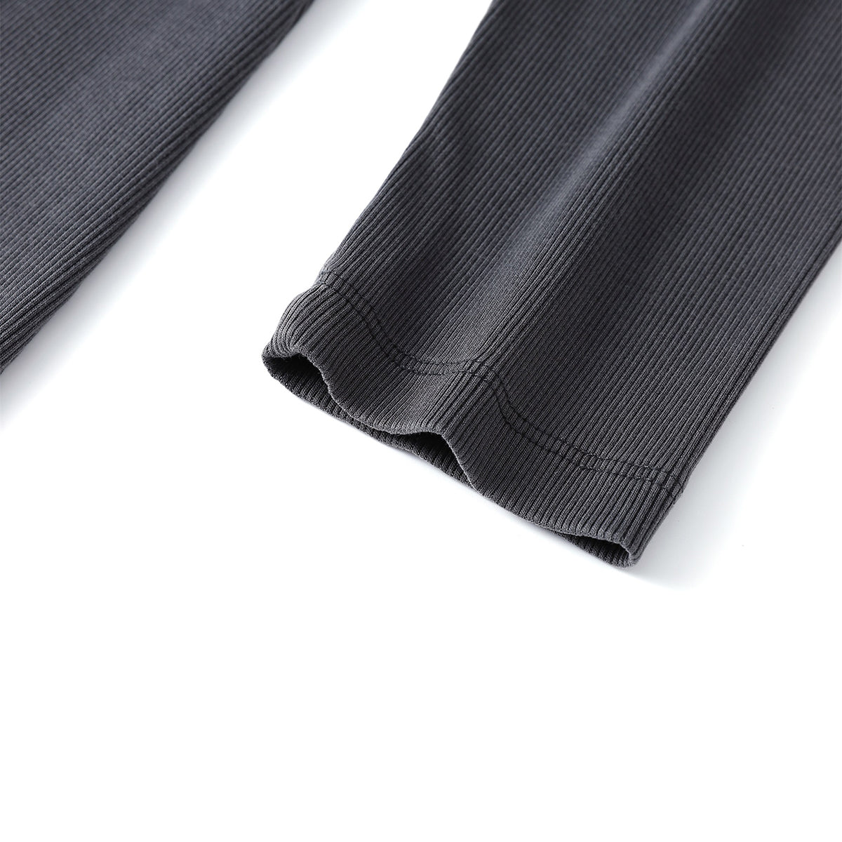 Slim Fit Long Sleeves Ribbed Midi Dress