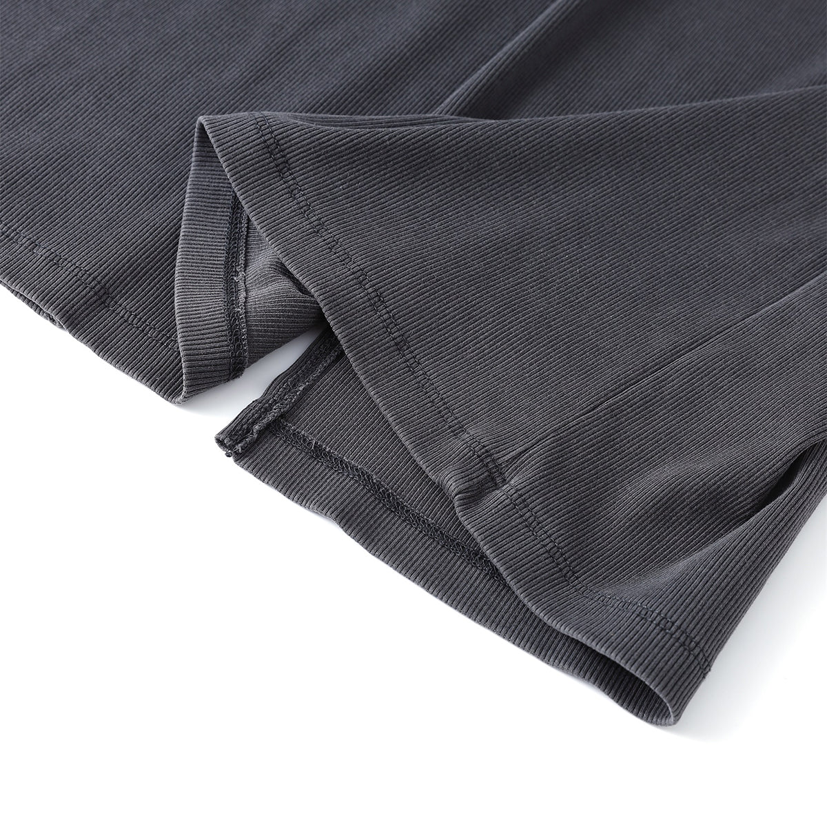 Slim Fit Long Sleeves Ribbed Midi Dress