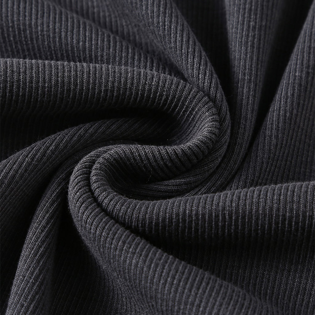 Slim Fit Long Sleeves Ribbed Midi Dress