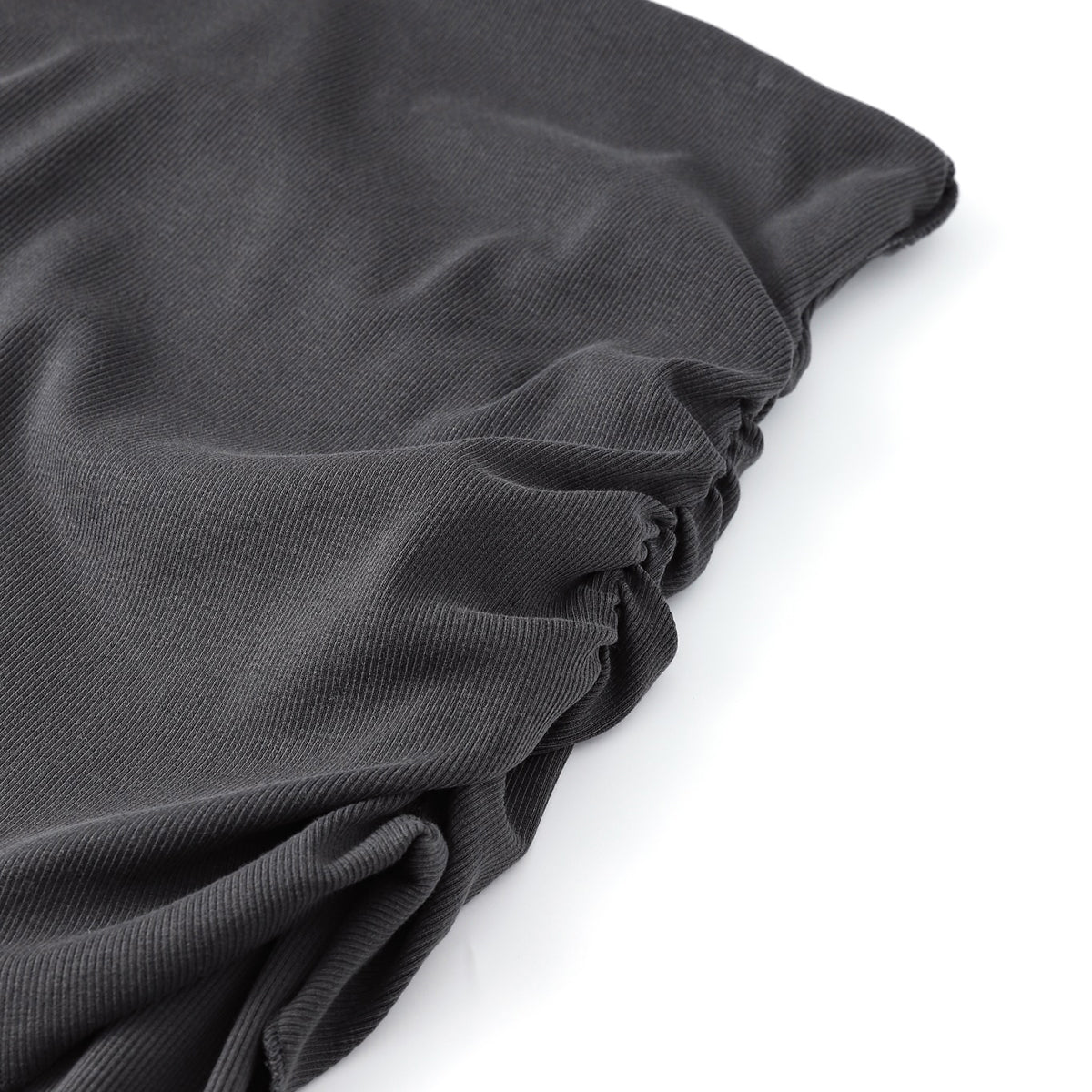 High Waist Ruched Knit Maxi Skirt