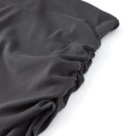 High Waist Ruched Knit Maxi Skirt