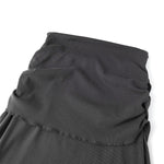 High Waist Ruched Knit Maxi Skirt