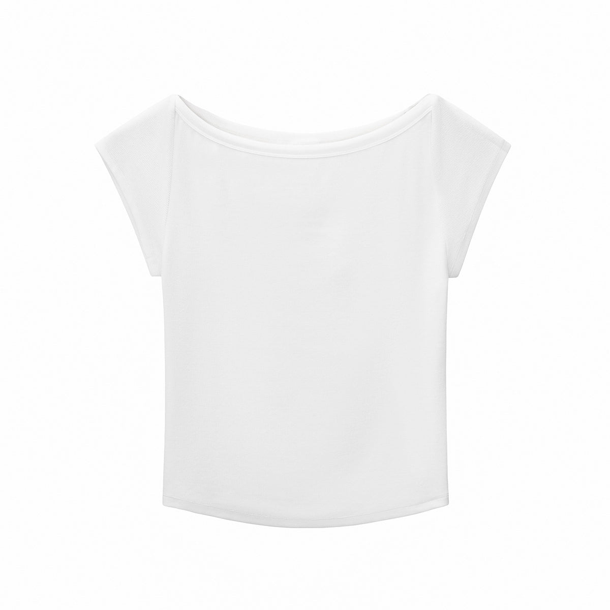 Solid Slim Fit Cropped Hot Girl Tee