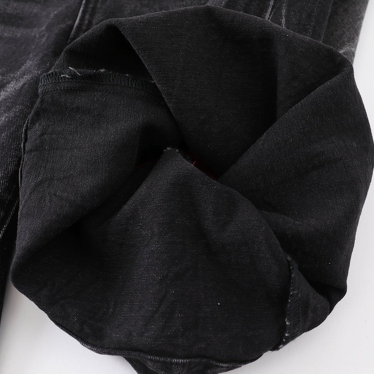 Ripped Patchwork Plaid Denim Bermuda Shorts