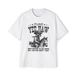 Raccoon Cowboy Riding Horse Retro Graphic Tee-INNBLAC Fashion Apparel