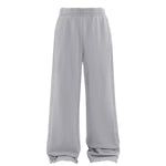 Stone-Wash Side Seam Distressed Sweatpants