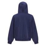 Vintage Oversized Full Zip Kangaroo Pocket Hoodie