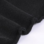 Black Stone Wash Sweatshirt Cardigan