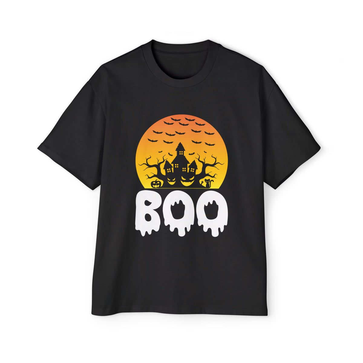 BOO Halloween Graphic Tee-INNBLAC Fashion Apparel