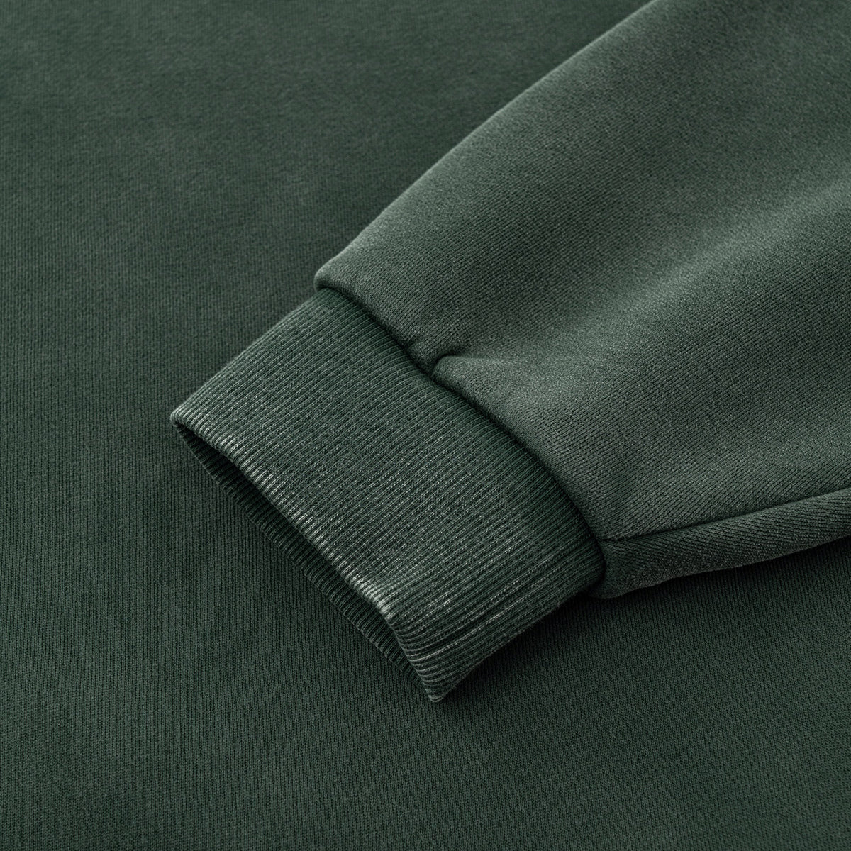 Crew Neck Mock Two-Layer Fleece Sweatshirt