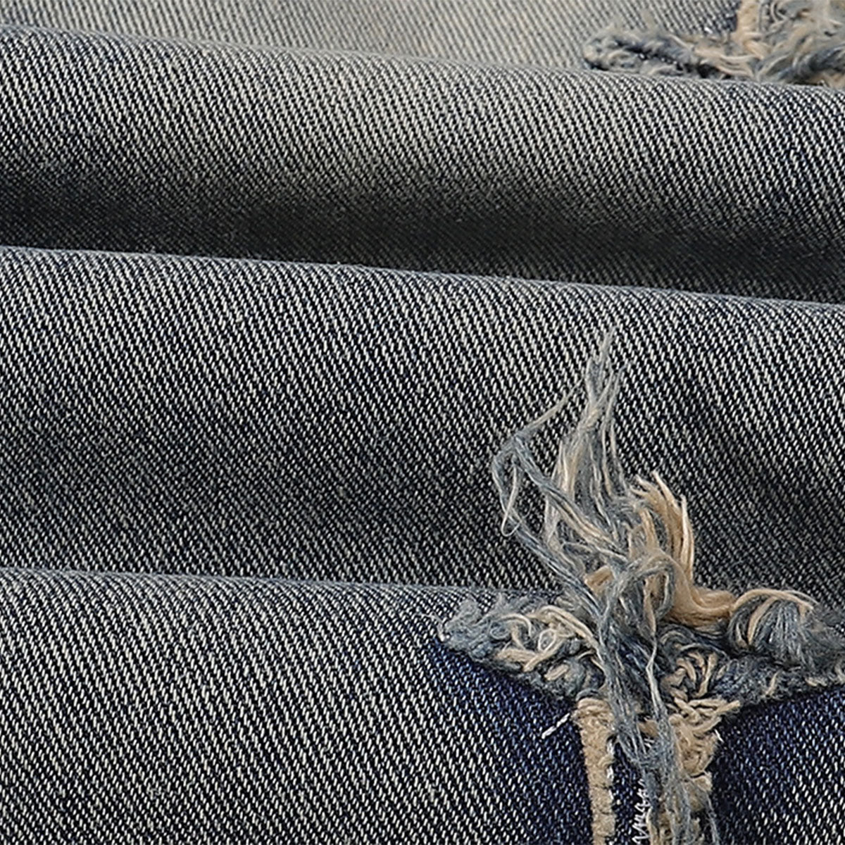 Distressed Patched Star Detail Jeans