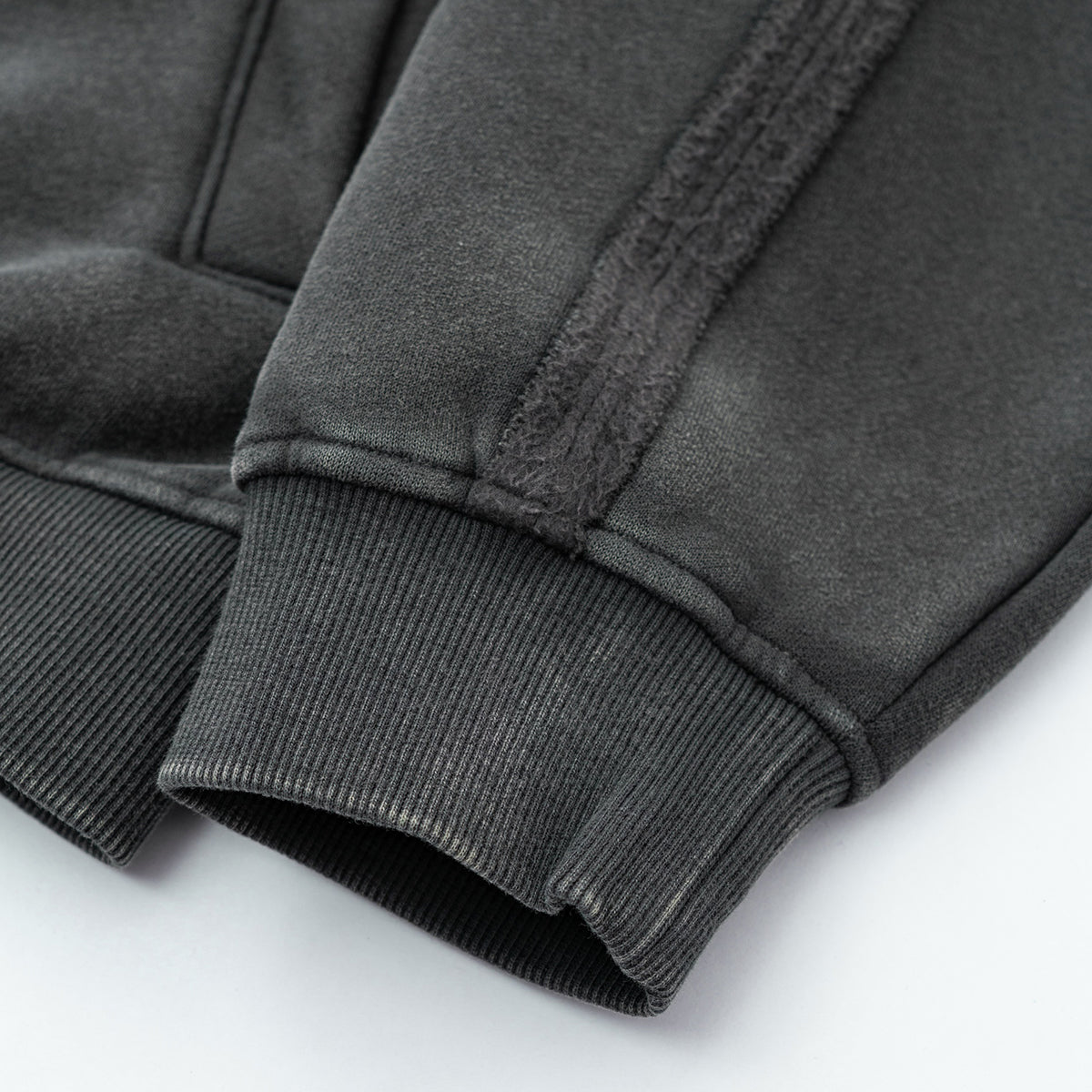 Double Slider Fleece Deconstructed Hoodie