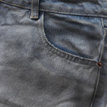 Vintage Faded Ripped Denim Pants