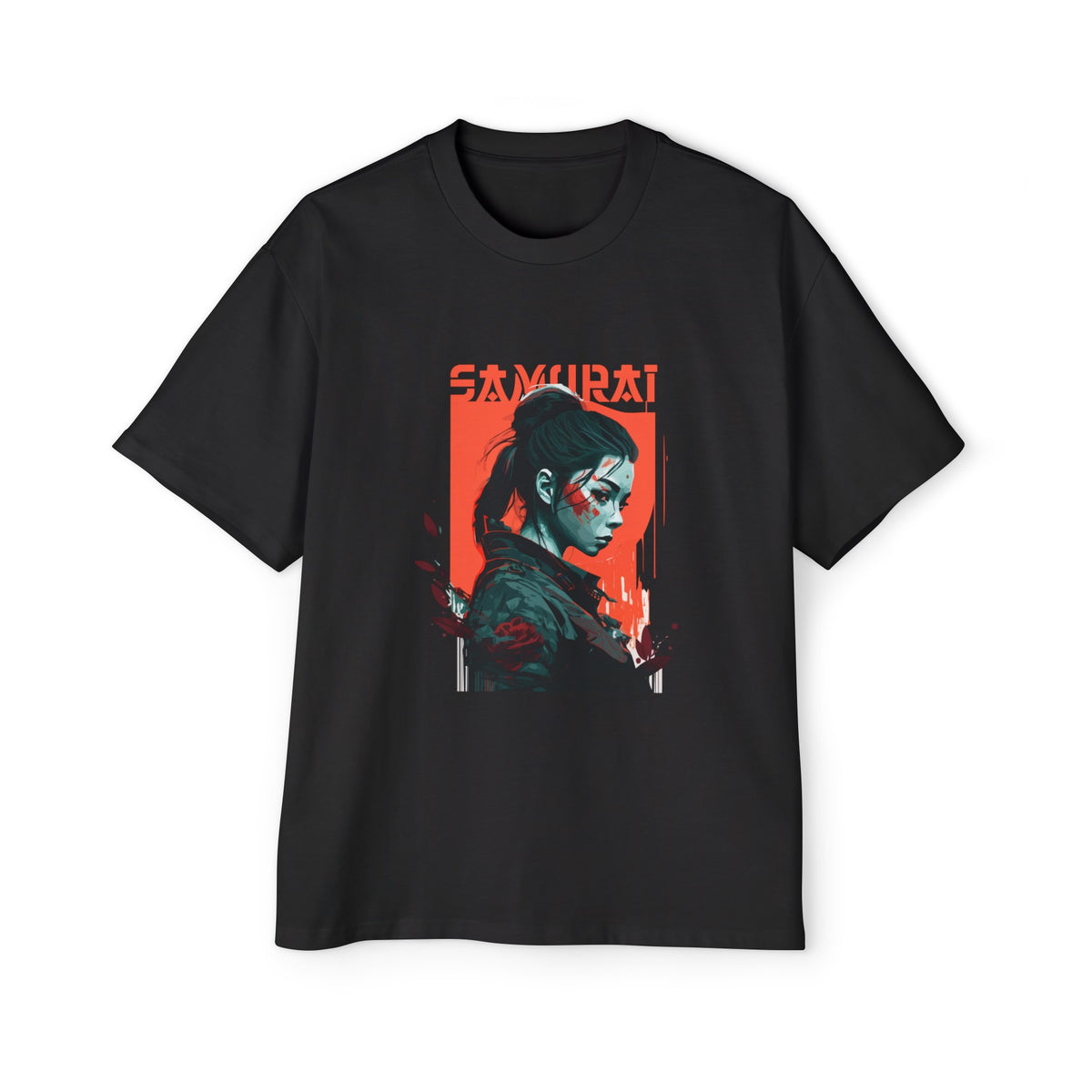 Cool Girl Samurai Graphic Tee-INNBLAC Fashion Apparel