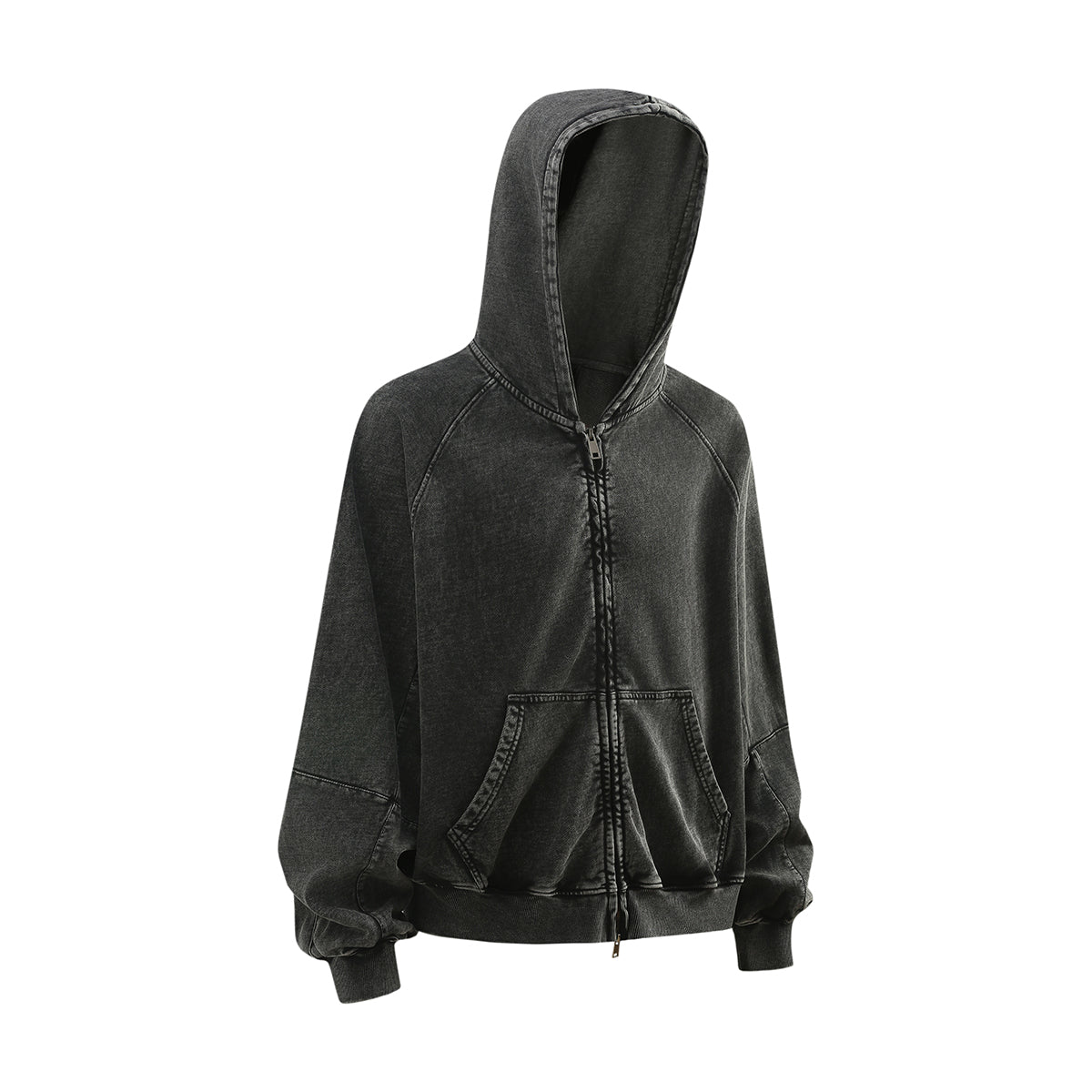 Heavyweight Washed Cotton Boxy Hoodie