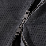 Lightweight Mesh Stand Collar Elastic Hem Zip Jacket