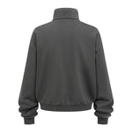 Oversized Zip High Neck Sweatshirt