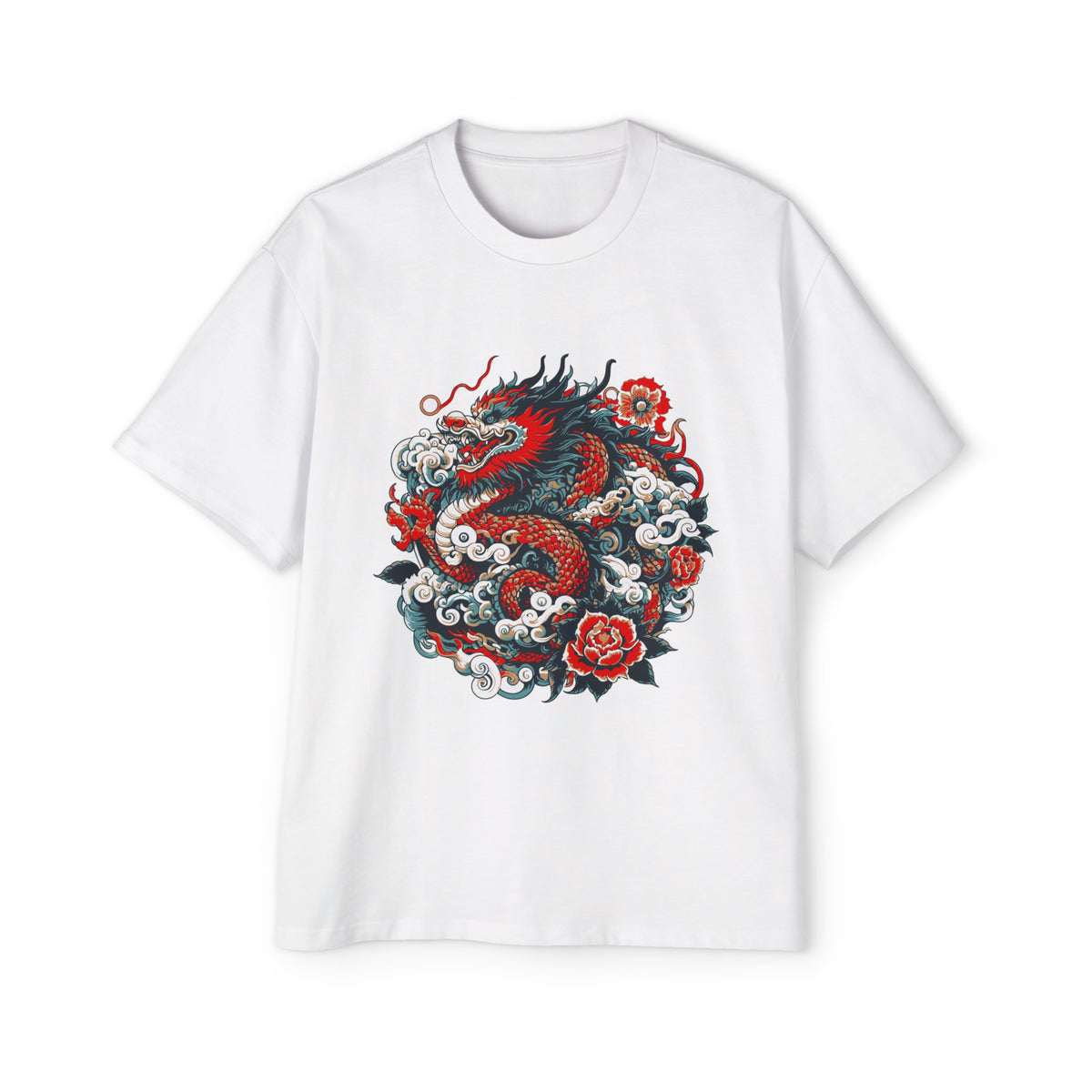 Chinese Dragon Graphic Tee-INNBLAC Fashion Apparel