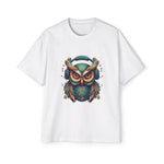 Owl With Headphones Vintage Graphic Tee-INNBLAC Fashion Apparel