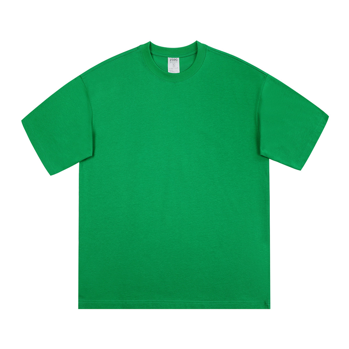 Crew Neck Solid Color Cotton Tee 7.5oz
