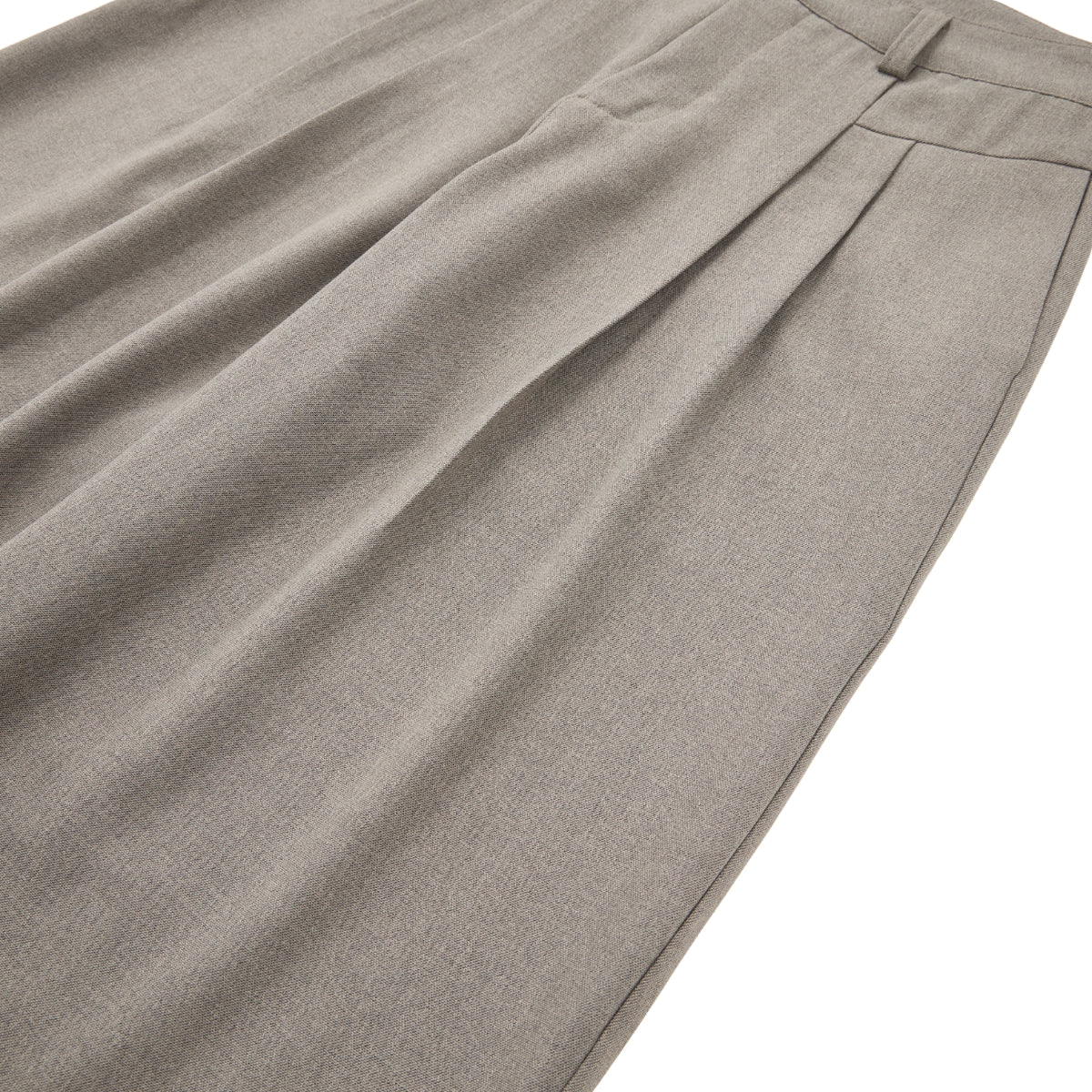 Double-Pleat Baggy Wide-Leg Trousers