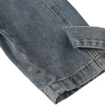 Heavy Washed Distressed Retro Simple Casual Denim Jacket