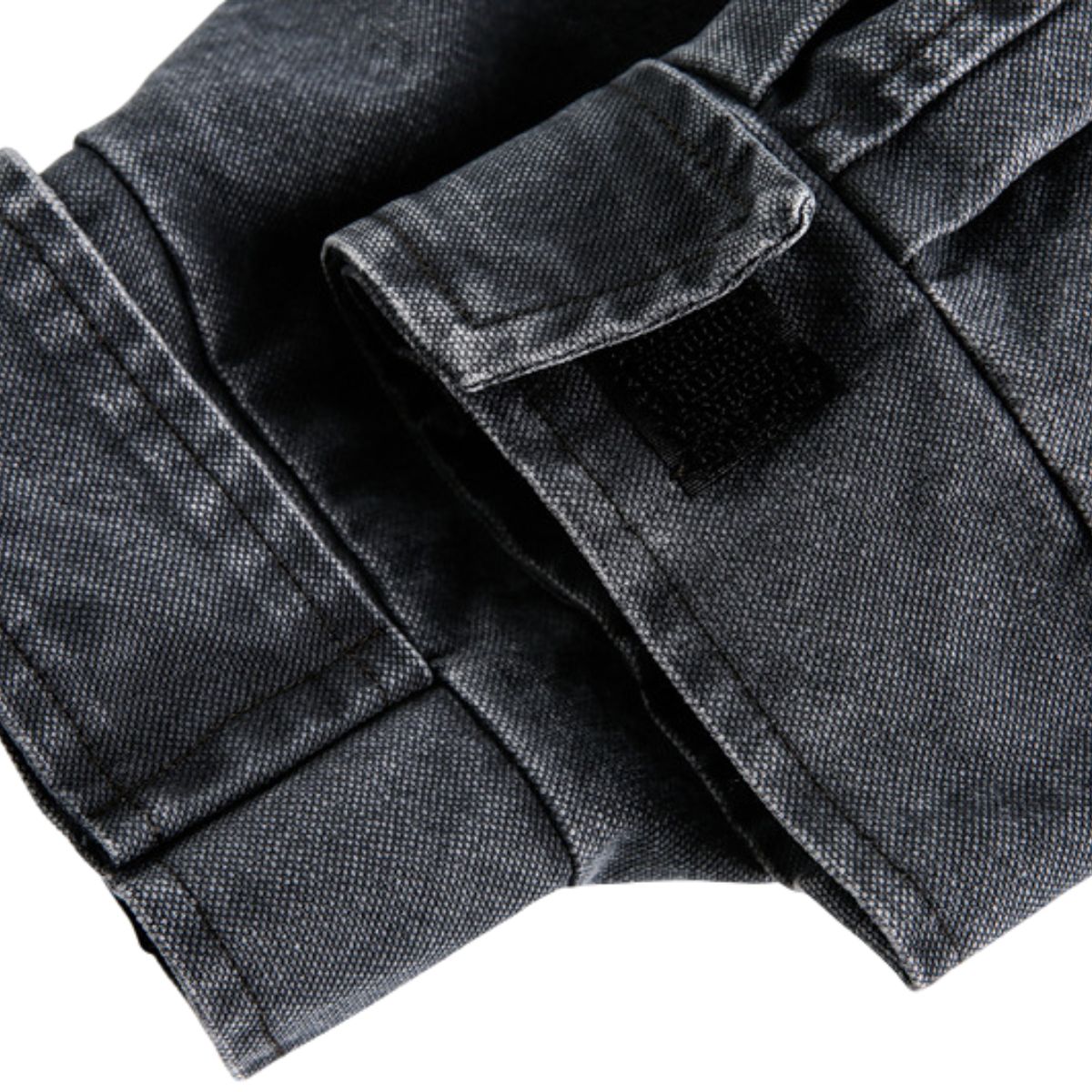 Stand Collar Vintage Washed Short-sleeved Denim Baseball Jacket