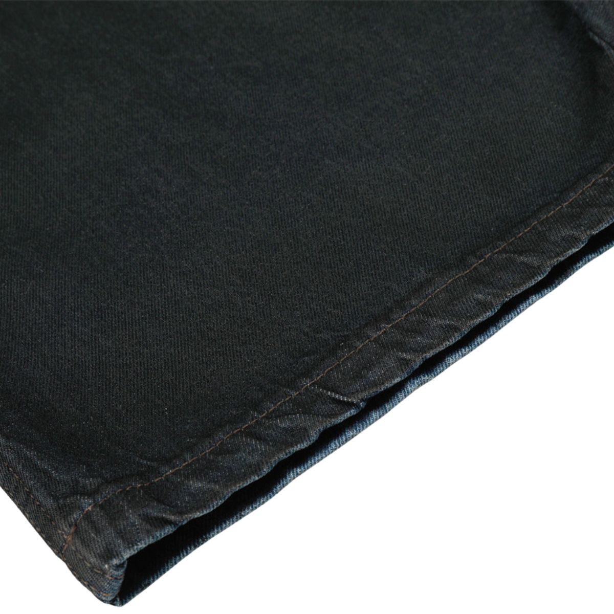 Men's Distressed Washed Denim Curved Pants Loose Wide Leg Street