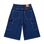 Bermudas con lavado vintage y salpicaduras de tinta
