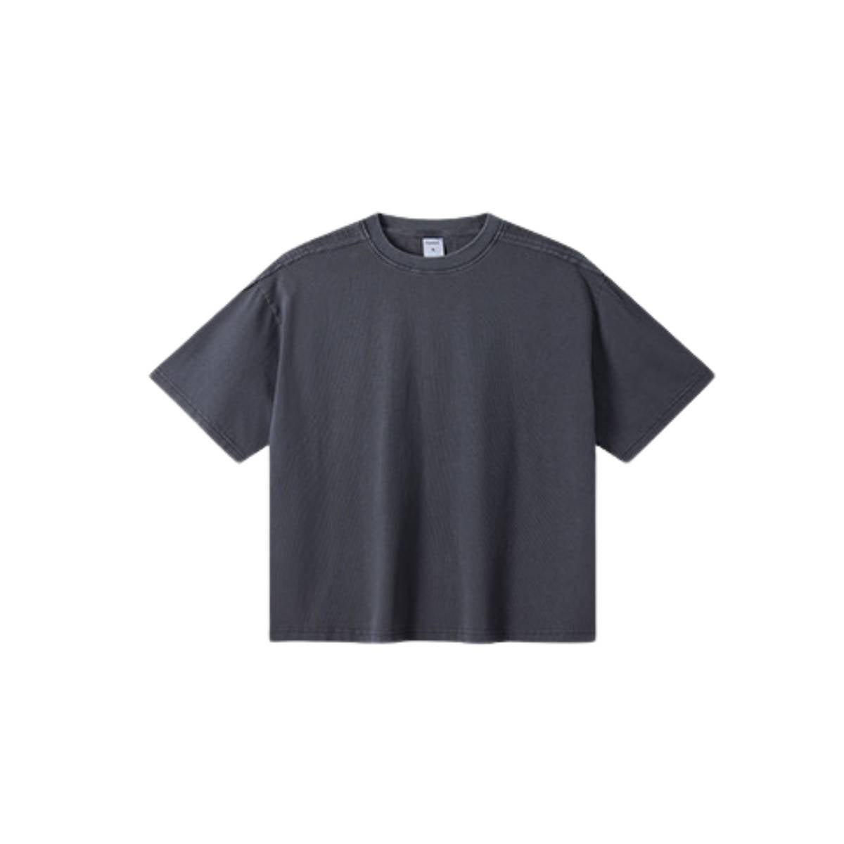 Camiseta destructiva de peso pesado con borde crudo de 10 oz