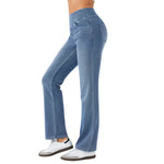 Vintage Washed High Waist Straight Leg Jeans
