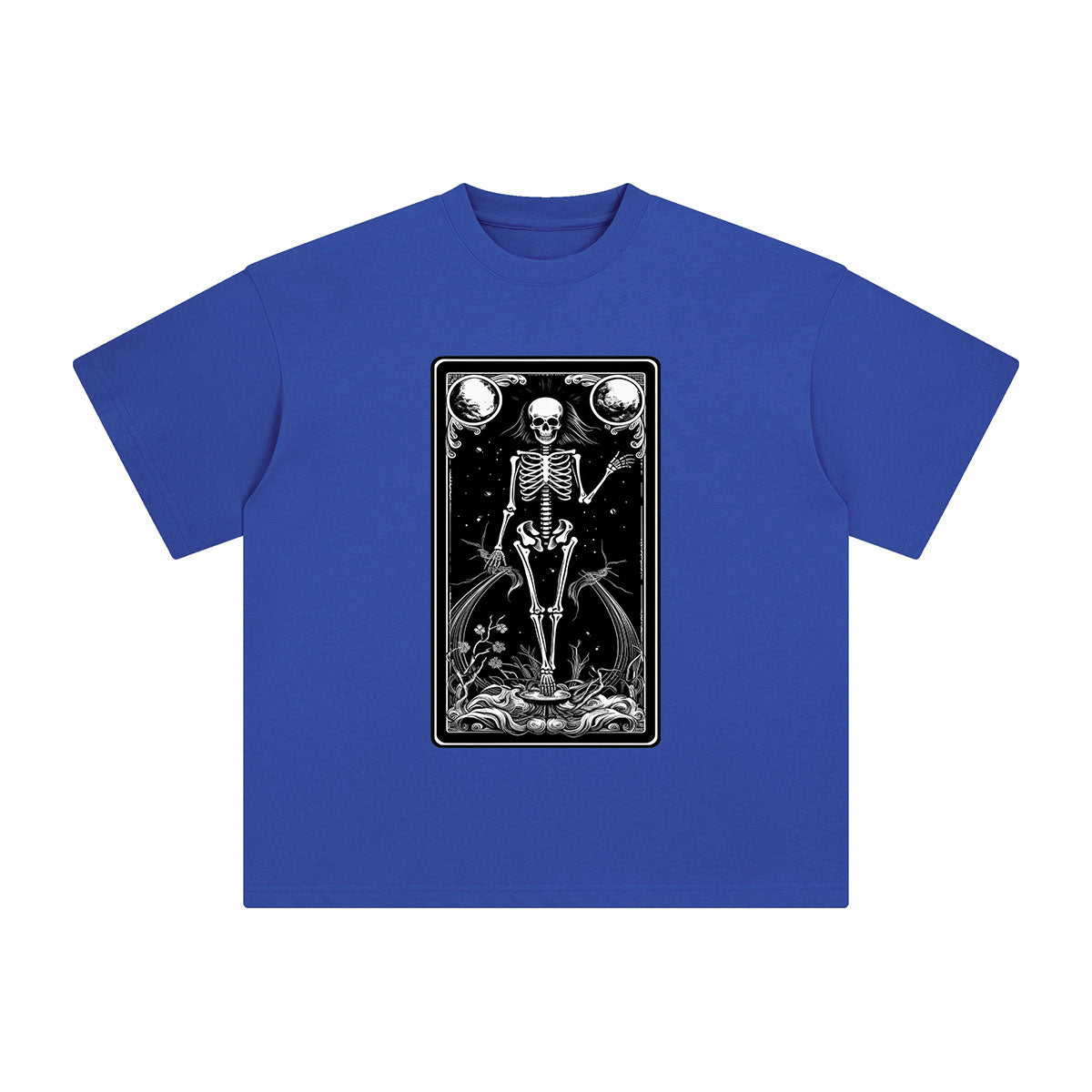 Mystery Skeleton Tarot Card Graphic Tee-INNBLAC Fashion Apparel