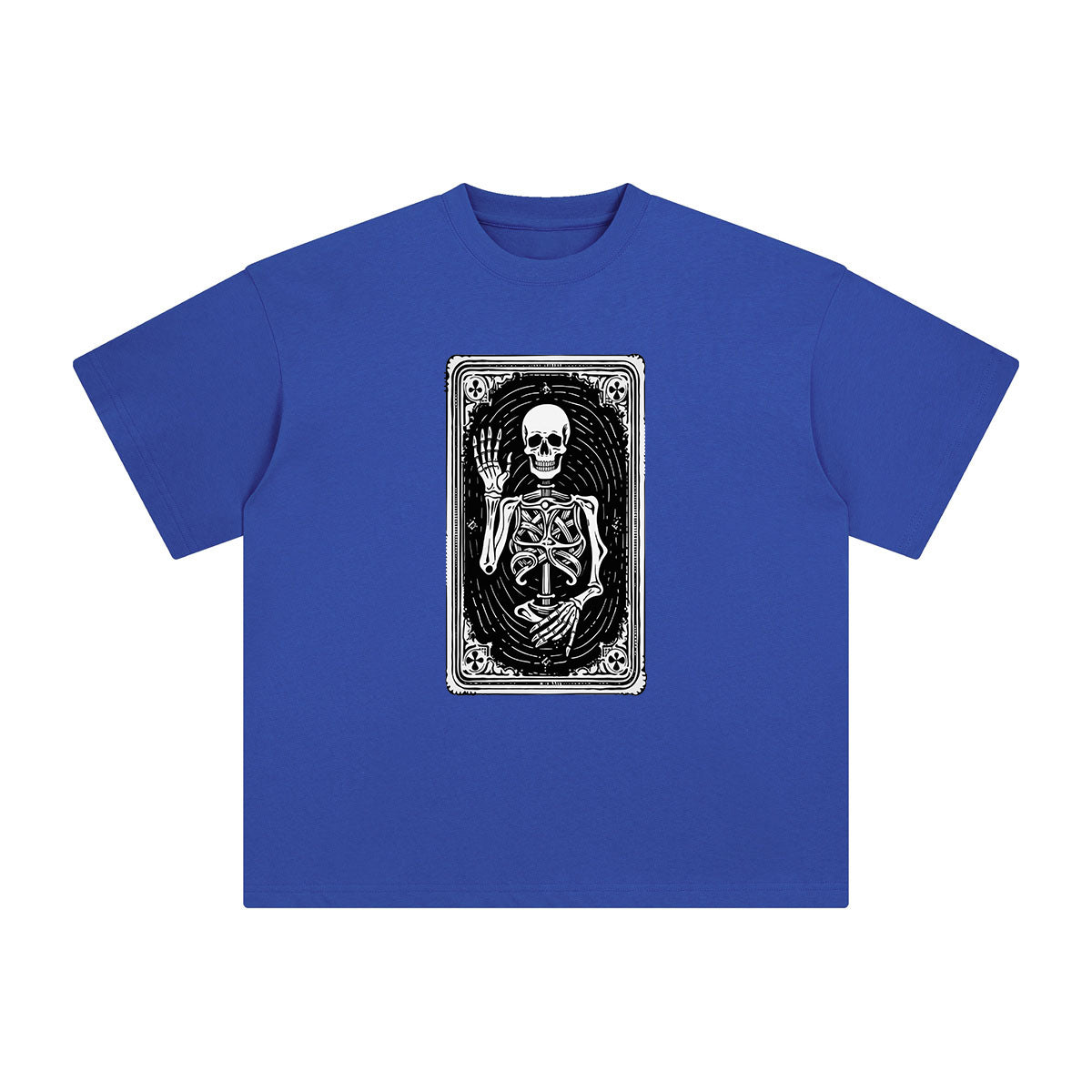 Mystery Skeleton Tarot Card Graphic Tee-INNBLAC Fashion Apparel